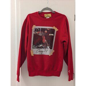 Chicago Bulls 1988 Dunk Sweatshirt Red Chi Boys Brand S 50% Cotton 50% Polyester